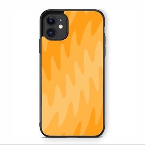 Orange Wavy iPhone Case